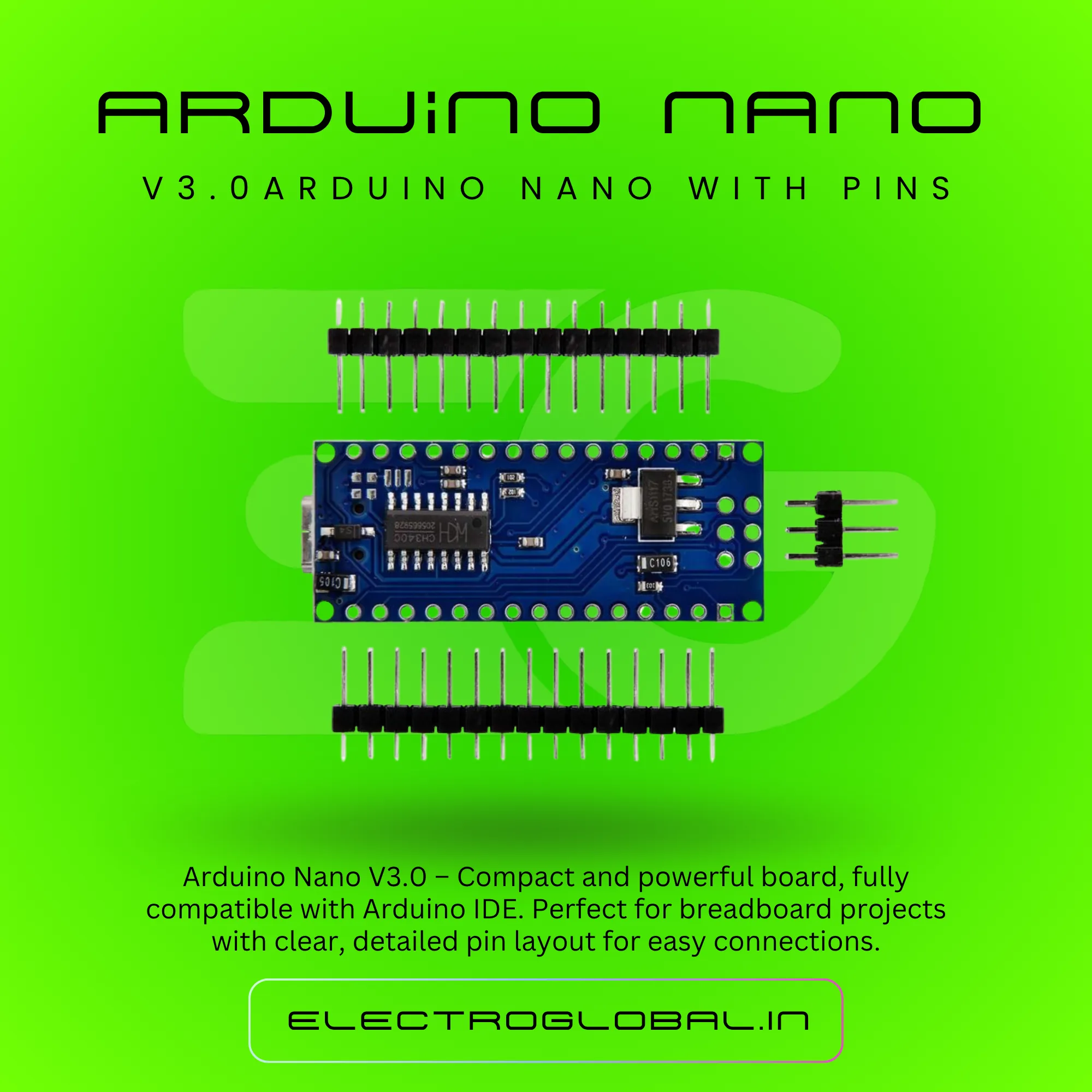 Buy Arduino Nano V3.0, an Arduino board, ideal for nano Arduino board projects, and the perfect microcontroller for Arduino and Arduino Nano. 2