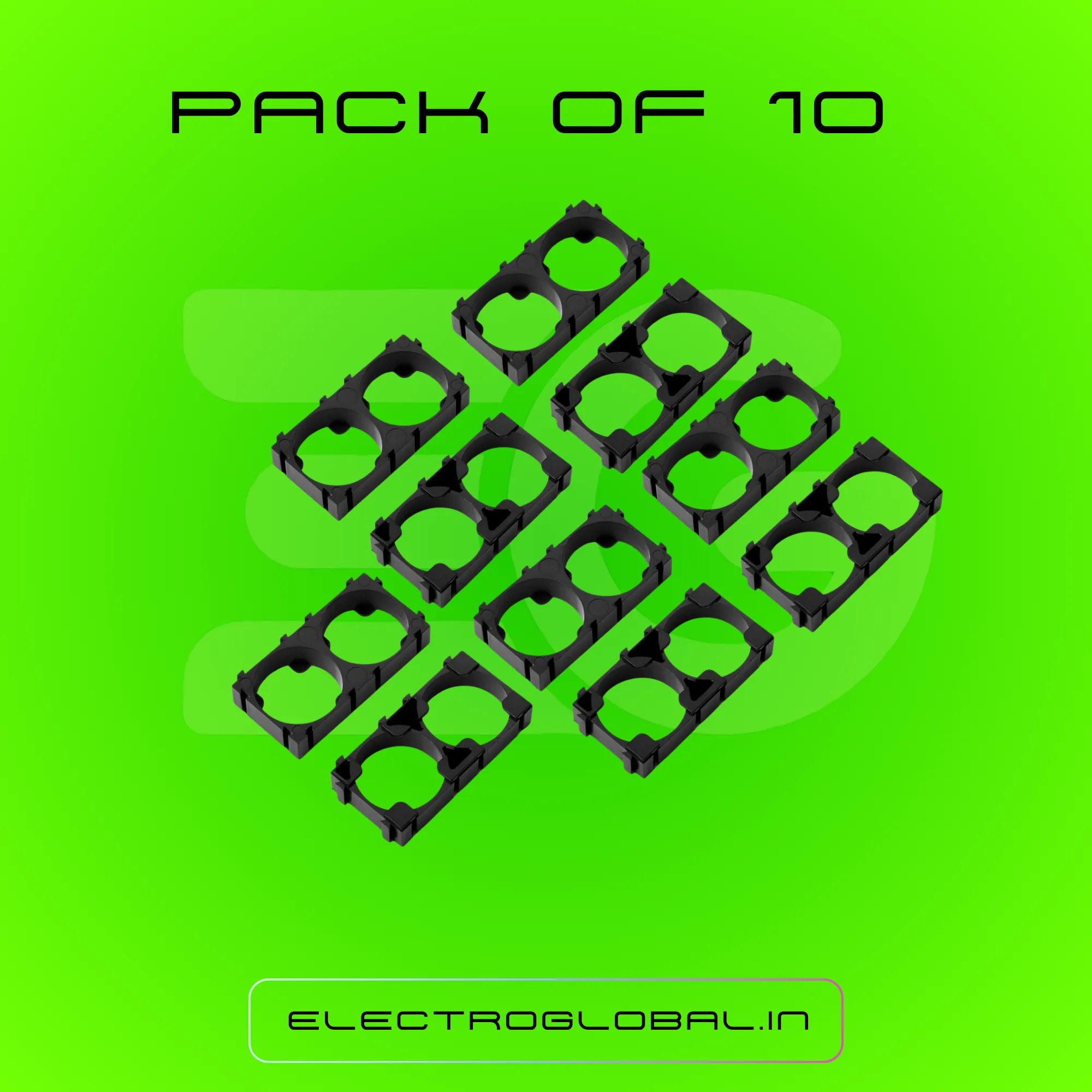18650 Lithium Ion Battery 2Cell Section | Compatible with 3.7 volt battery holder, battery holder, lithium battery holder, 18650 battery holder 3