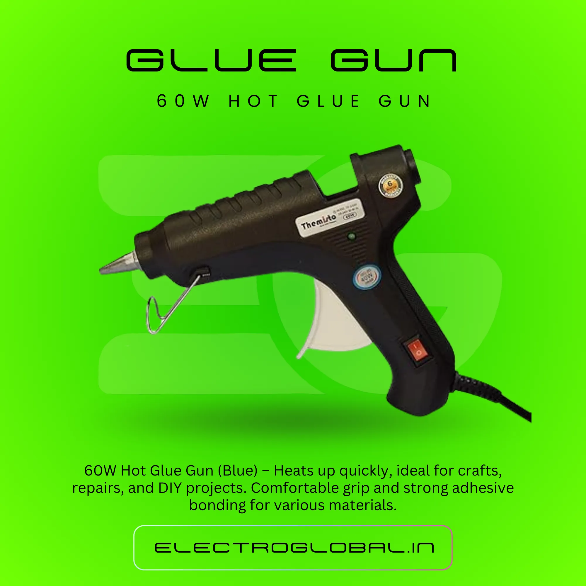 Buy the 60W glue gun with stick for craft projects, explore the cost of glue gun, hot glue gun options, and glue glue gun solutions. alternate