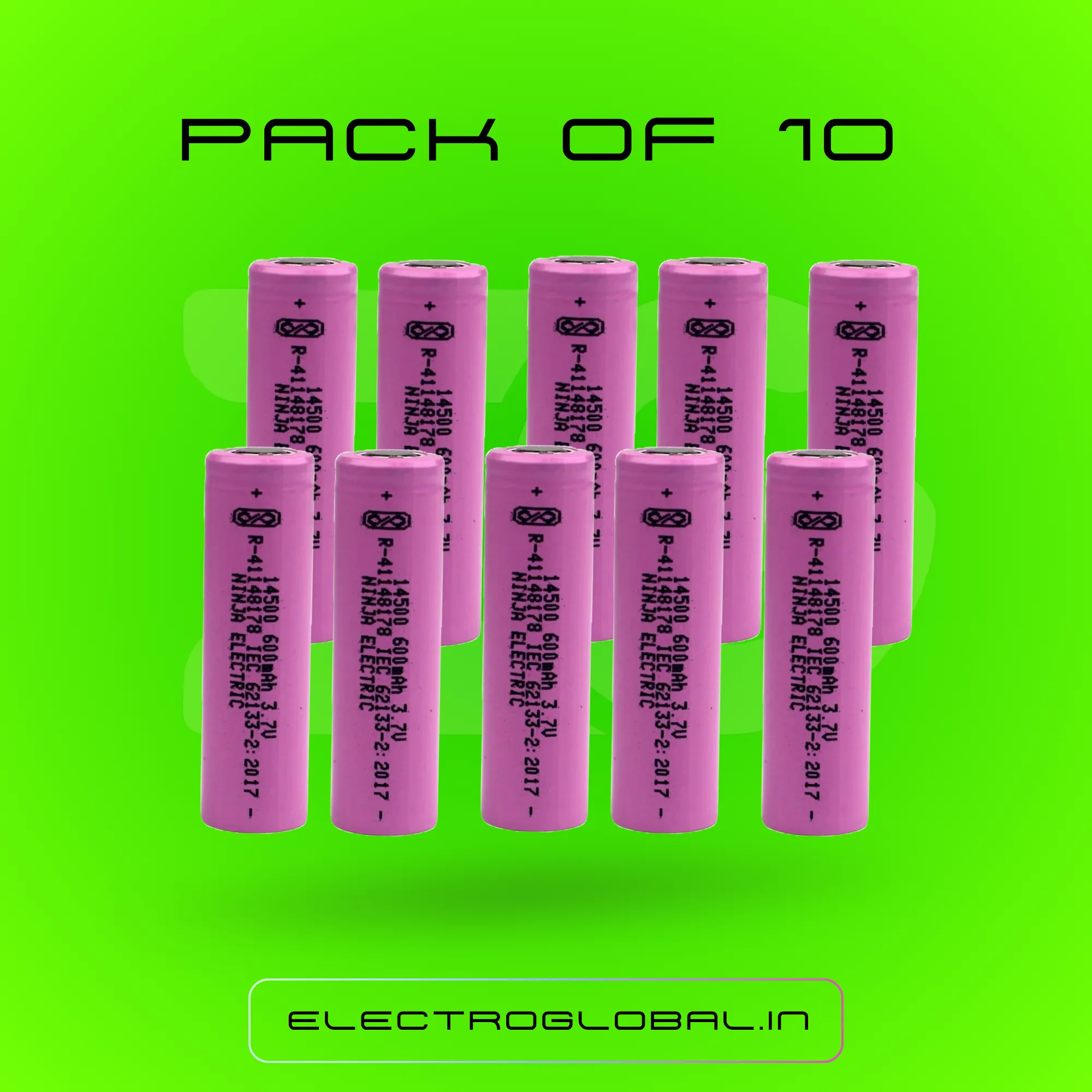 14500 Battery: 3.7V Rechargeable Battery for Rechargeable Pencil, Recharge Car Battery & Other Rechargeable Batteries 3