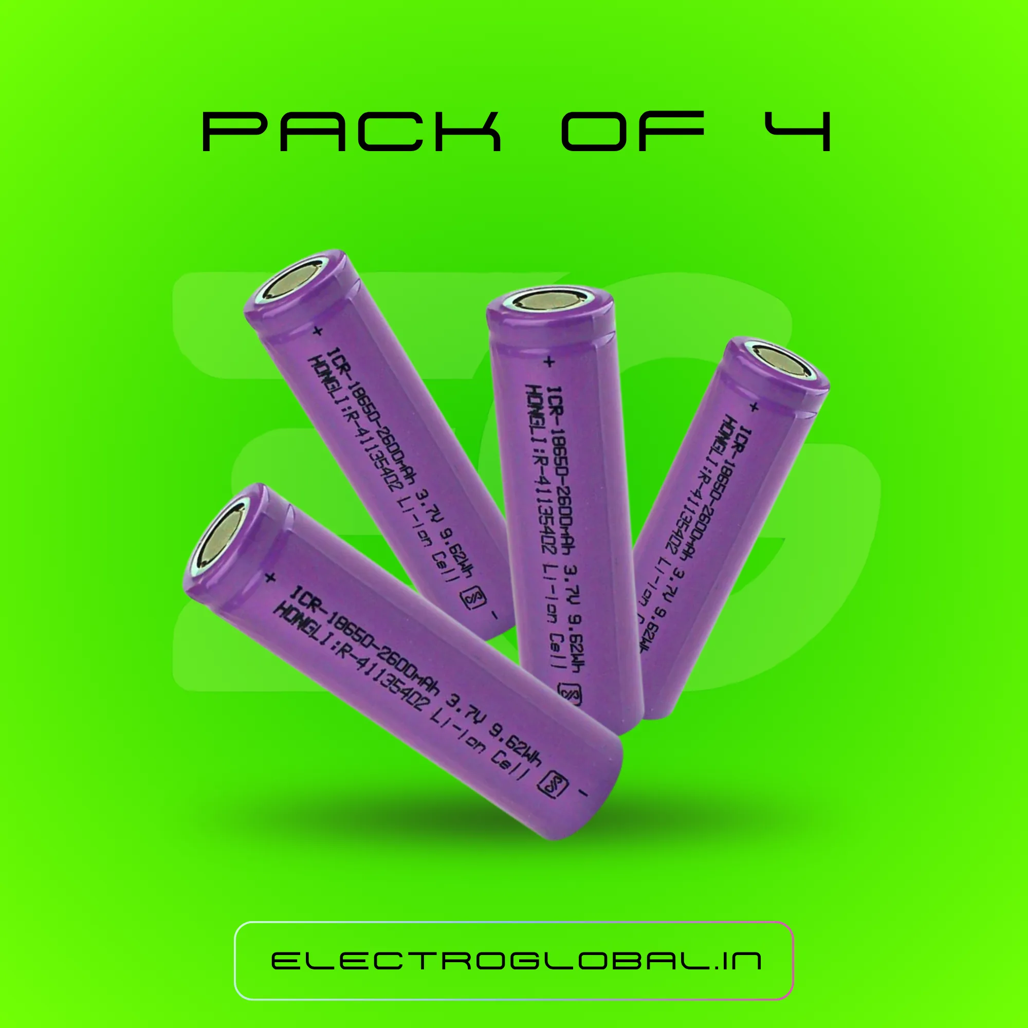 2600mAh 3C Lithium Rechargeable Battery: Li Ion 3.7V Rechargeable Battery Compatible with 2600mAh 18650 Battery, Lion 18650 Battery for RC Car 3