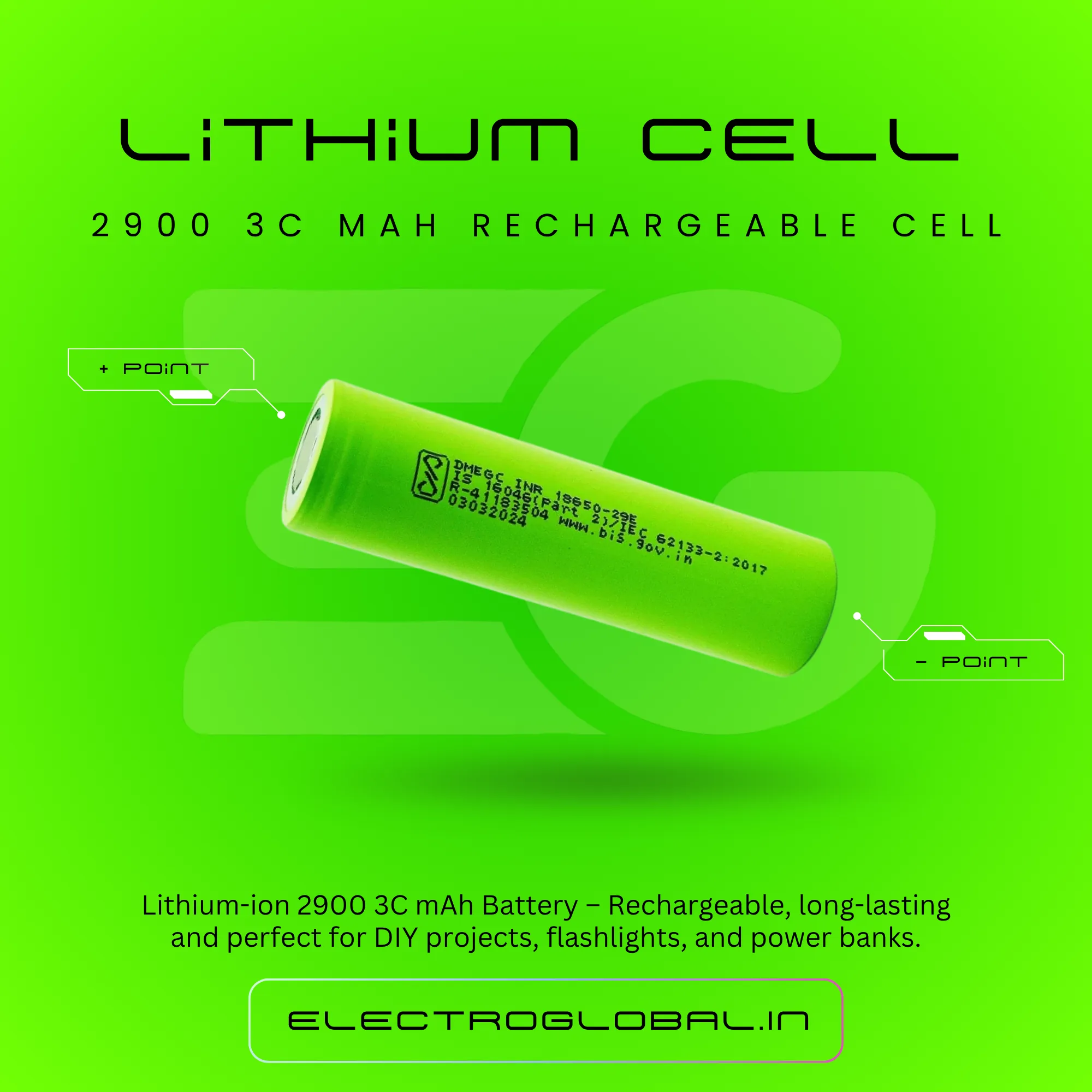 18650 Li Ion 2900mAh 3C Rechargeable Battery for 3.7V Batteries, Lion 18650 Battery, RC Car Battery 3.7V, 2900mAh 18650 Battery 2