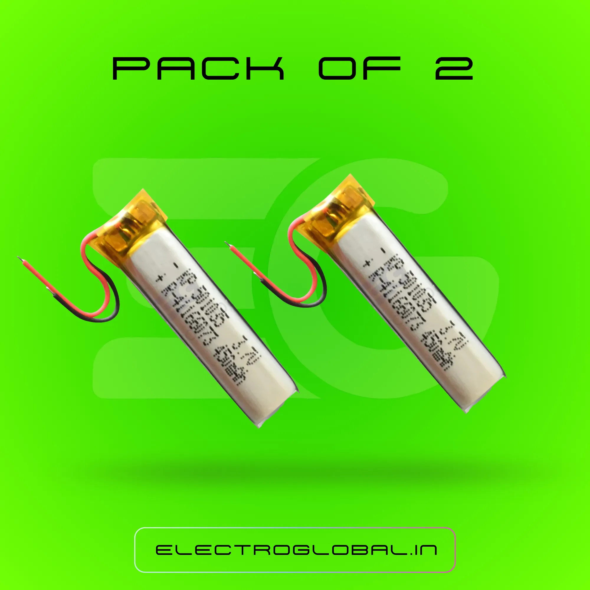 High Performance 3.7 Volt Battery for Lithium Polymer Battery, Lipo Polymer Battery, Lithium Battery, and Lipo Battery Applications 3