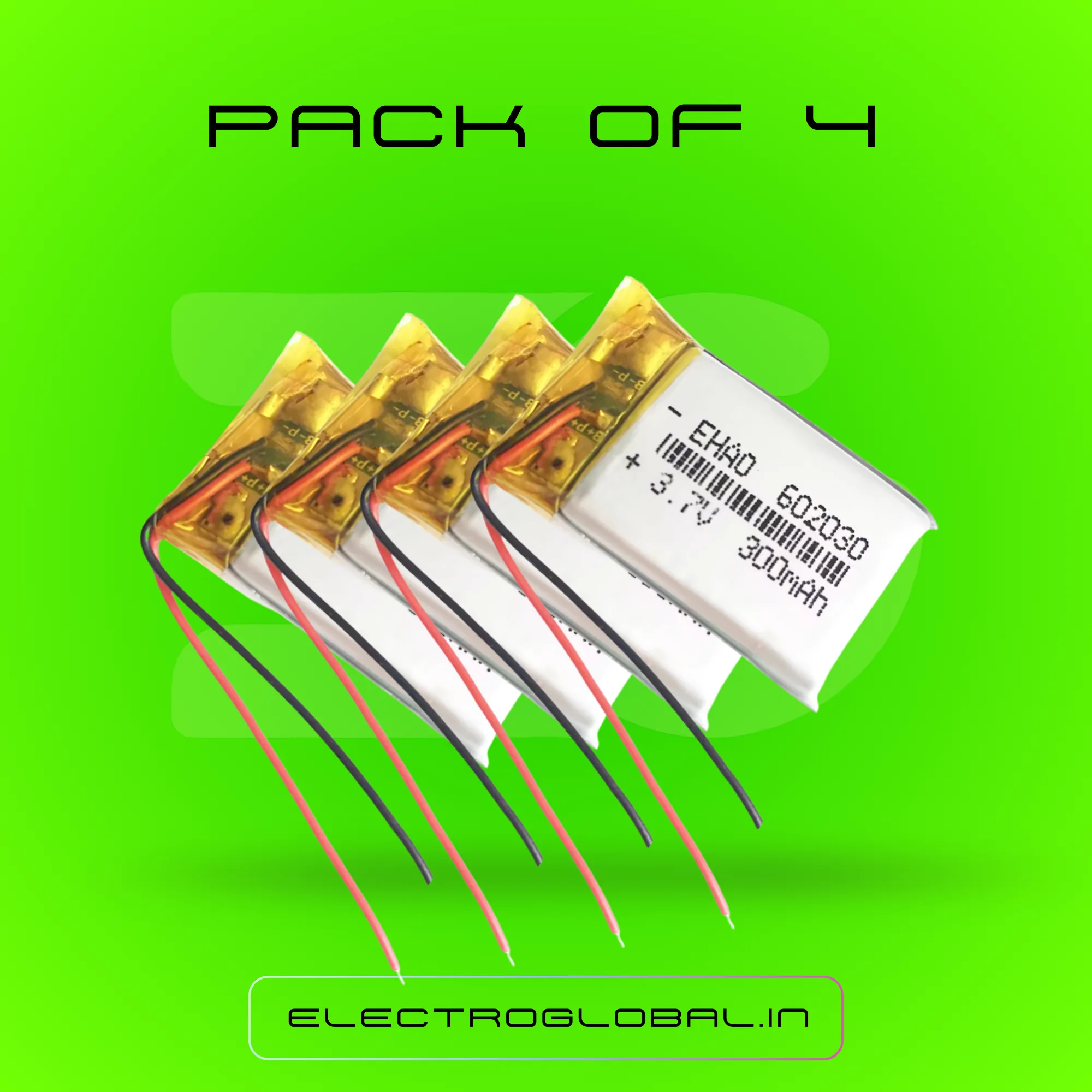 3.7V 300mAh 602030 LiPo Rechargeable Battery for 3.7v lipo battery, lithium battery, lipo battery, 3.7v 300mah battery, 3.7 v lipo battery 3
