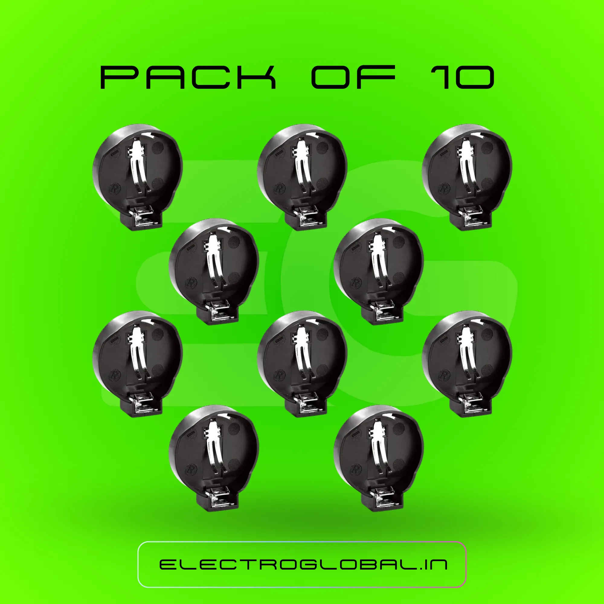 3V Coin Cell Battery Holder for CR2032 Battery, Li Ion Battery Holder, and Lithium Battery 3