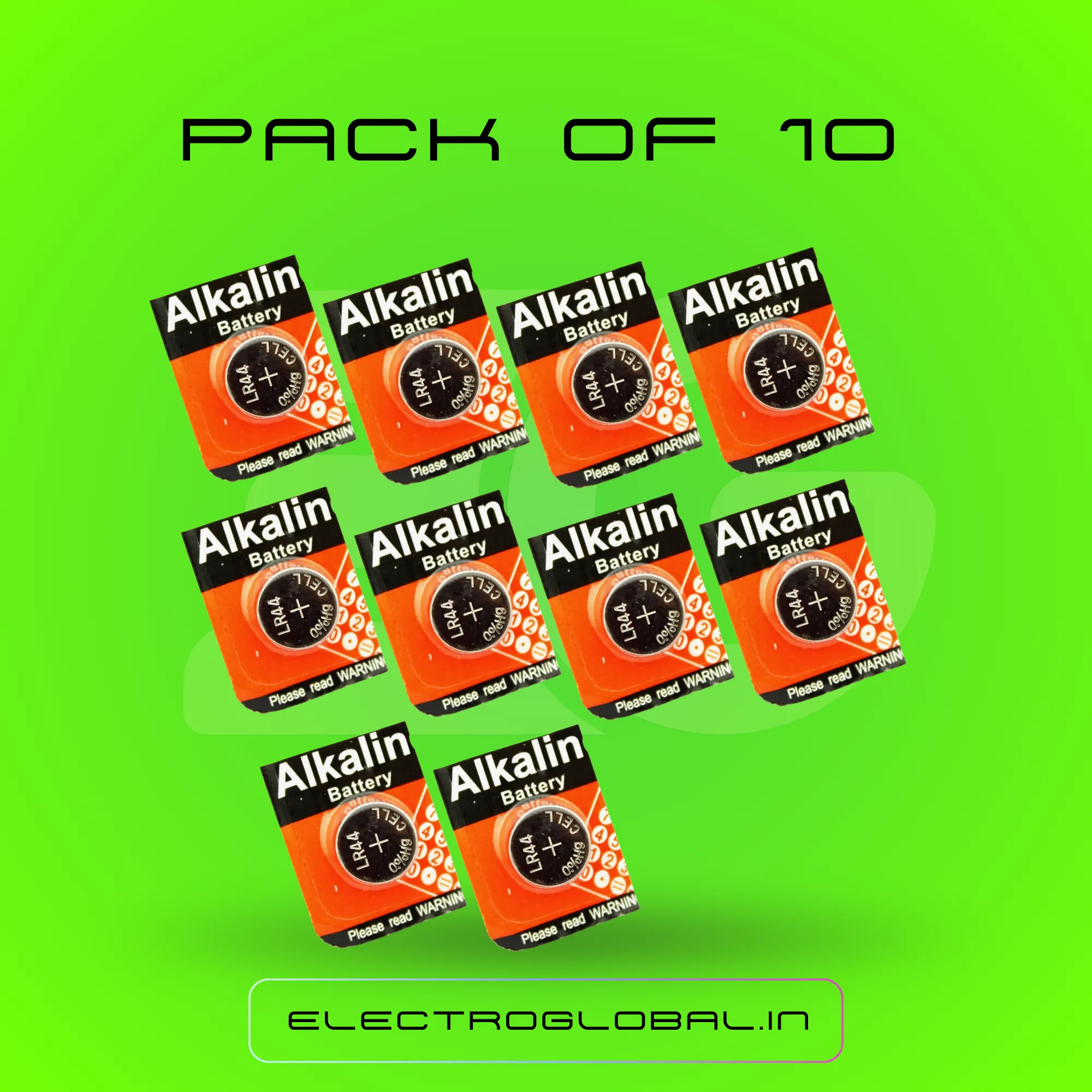 LR44 1.5V Alkaline Button Cell Battery Small Battery for Watches, Calculators, Toys and Small Lights alternate