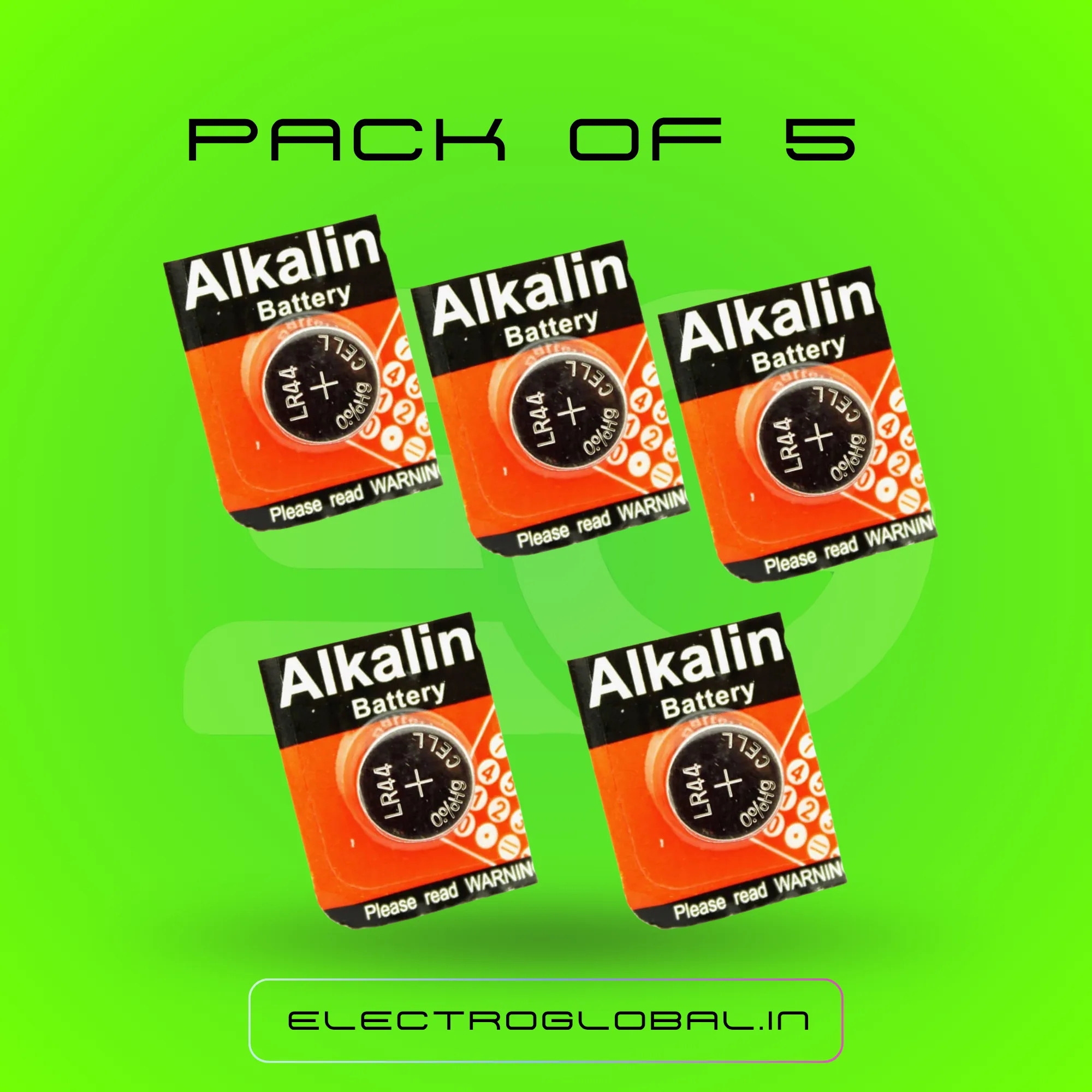 LR44 1.5V Alkaline Battery Button Cell - Small Battery for Watches and LR 44 Button Cell Use 2