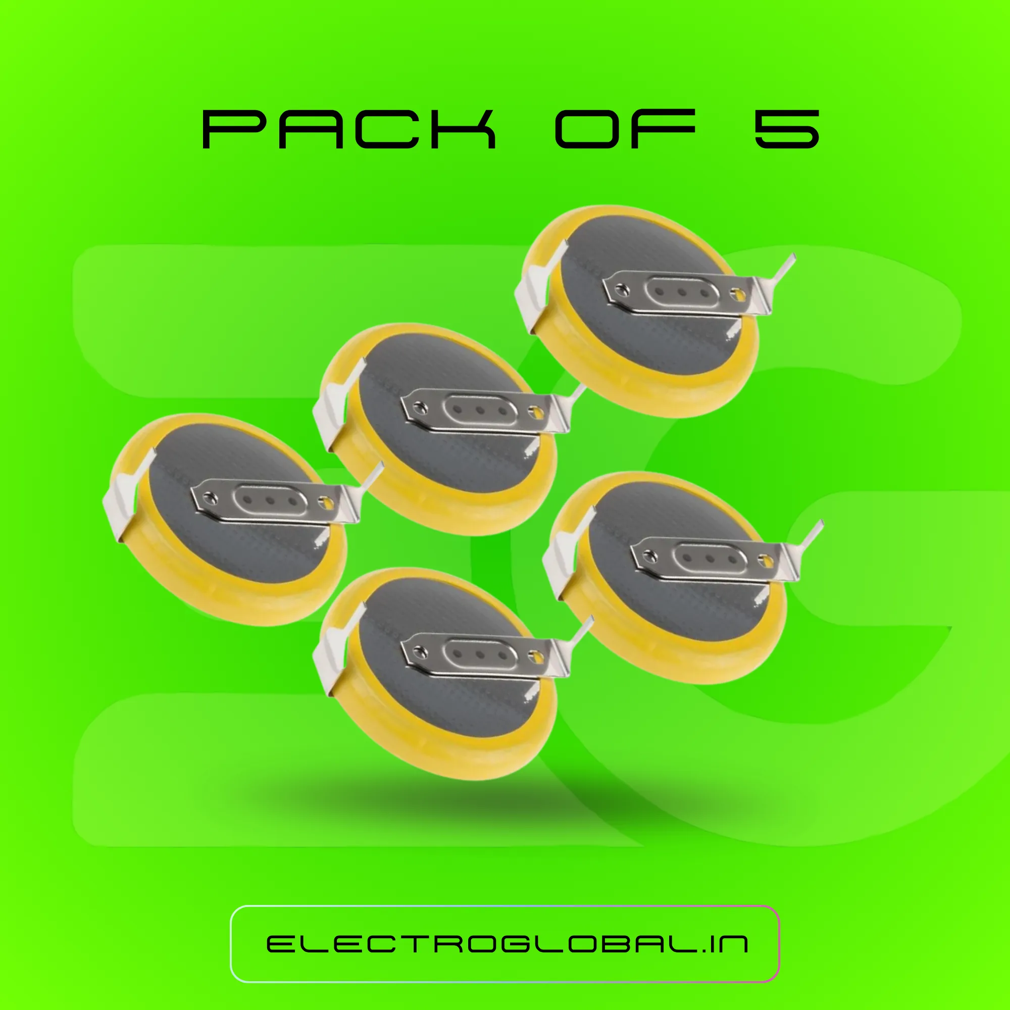 CR2032 Battery - 3V Lithium Coin Cell, PCB Mount Coin Cell Battery, CR2032 Lithium 3V Coin Battery, Watch Battery Compatible, Lithium Ion Button Cell Battery 3