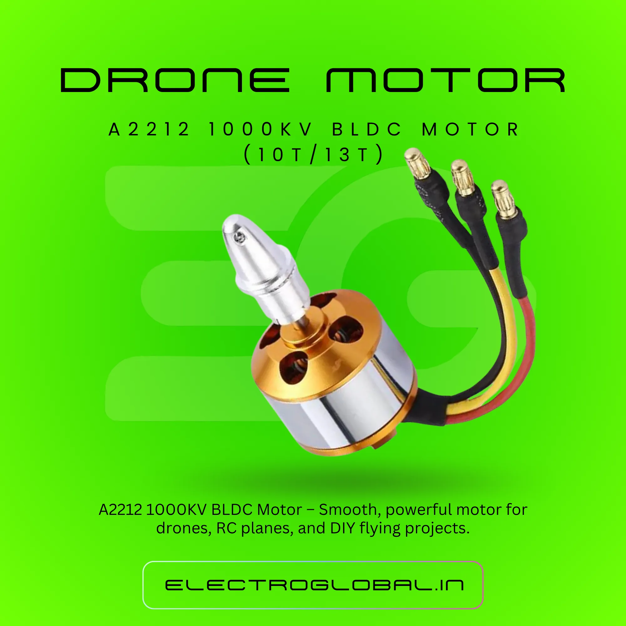 High-Performance Brushless Motor Drone - BLDC Motor for RC Drone Kits, Powerful Brushless Motor for All Drones alternate