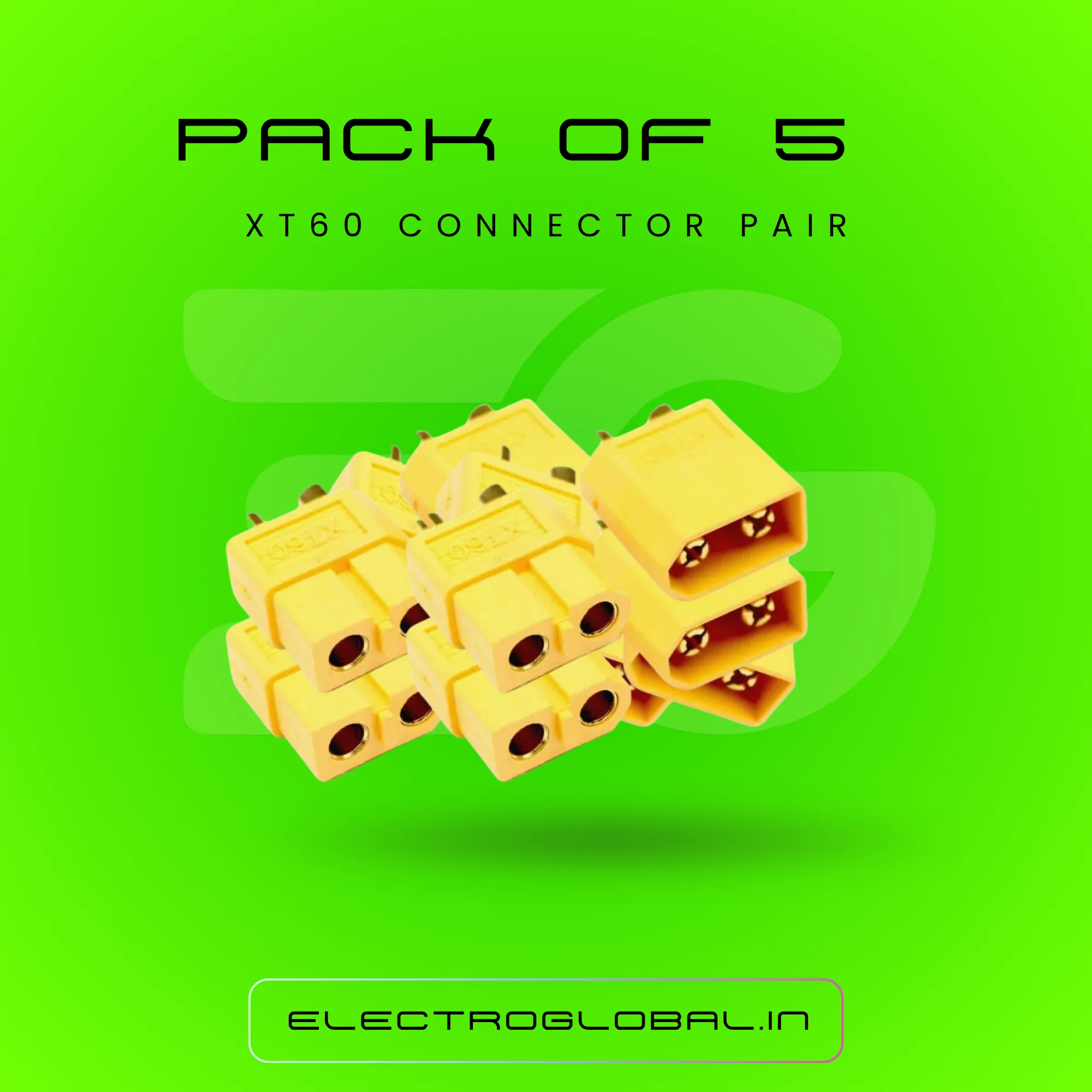 XT60 Connector - Male and Female Pair for RC Battery Connector and Male Female Wire Connector 2 Pin 3