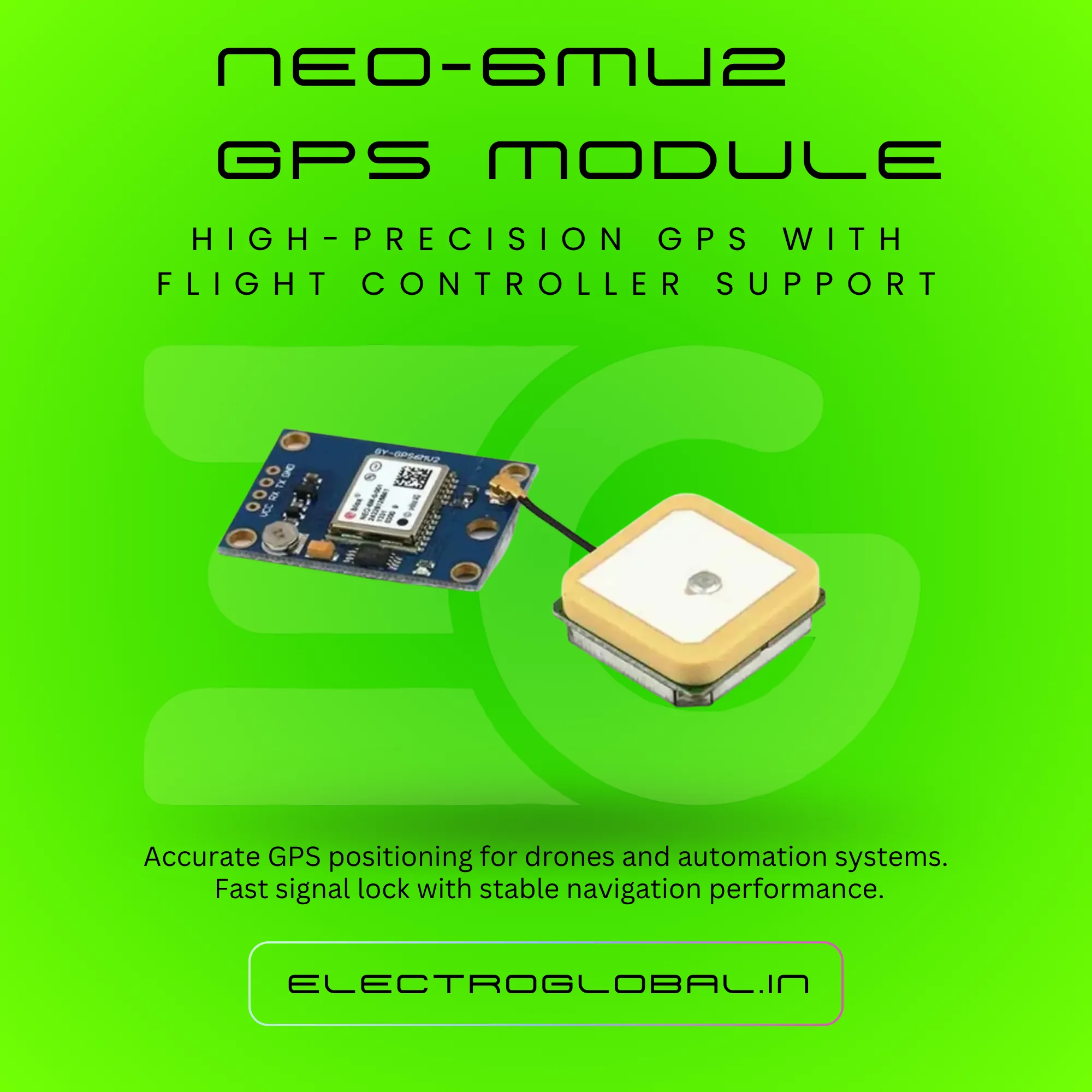 NEO6MV2 GPS Module for Drone | Compatible Flight Controller, GPS Module, & Arduino | NEO 6M GPS Module Drone alternate