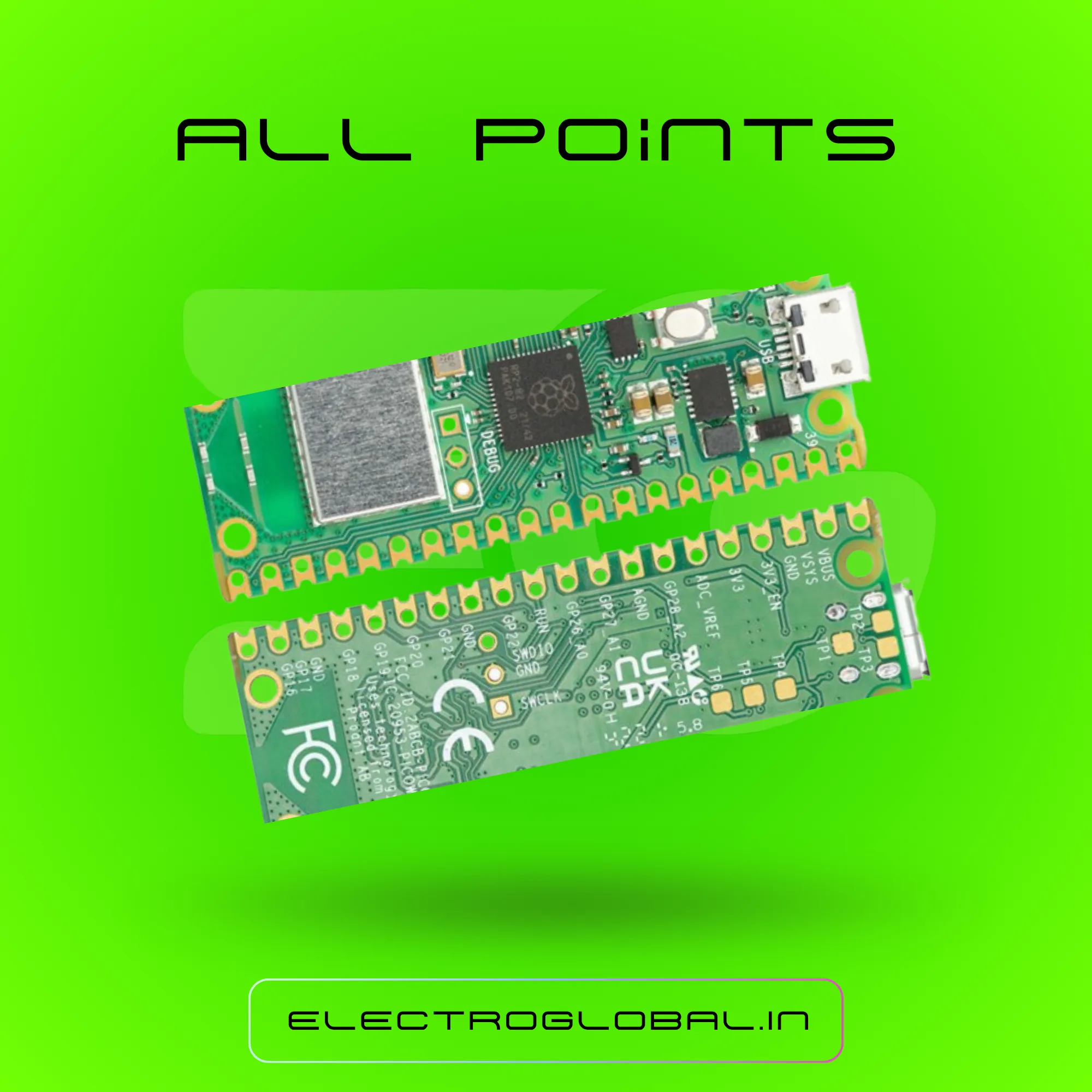 Original Raspberry Pi Pico W for Raspberry Pi Pico, Raspberry Pi, and Raspberry Pico - Compatible Development Board 3
