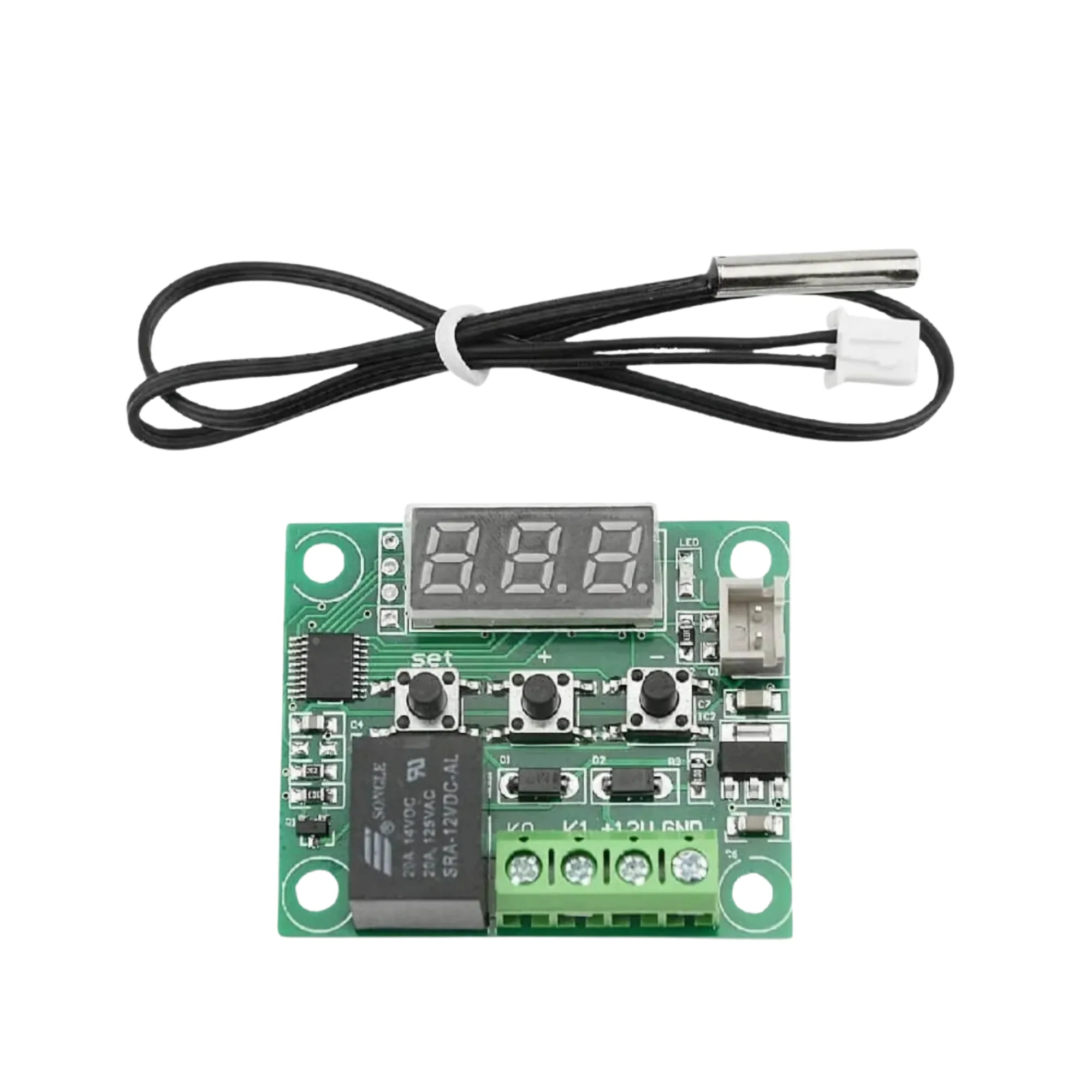 W1209 Thermostat Module for Temperature Control, PID Temperature Controller, Temperature Sensor, and W1209 Temperature Controller