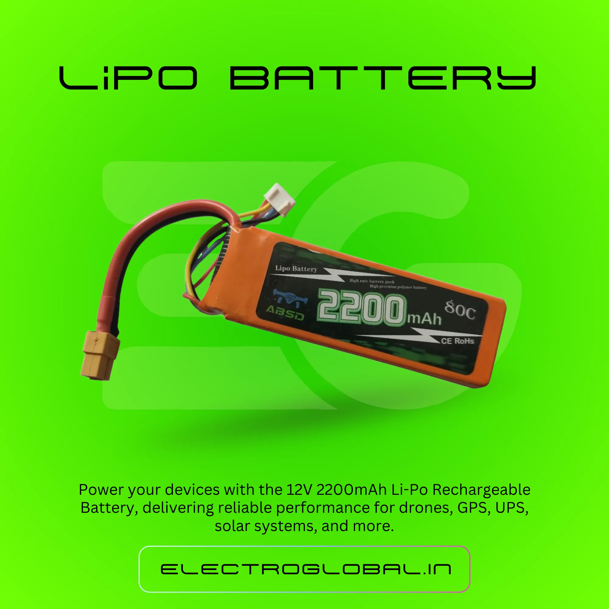 2200mAh Lipo Battery for Drone - Lithium Polymer Drone Battery | 2200mah Lipo Battery, Lipo Battery, Drone Battery, Lipo Battery for Drone 2