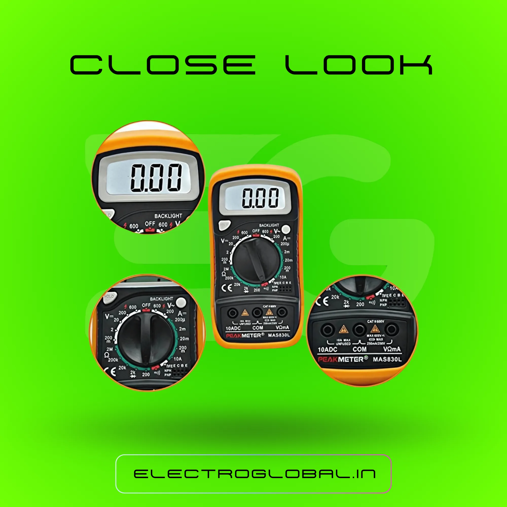 MAS830L Handheld Digital Multimeter supports multi meter ac dc digital, dc multimeter, best multimeter, digital multimeter, multimeter readings. 3