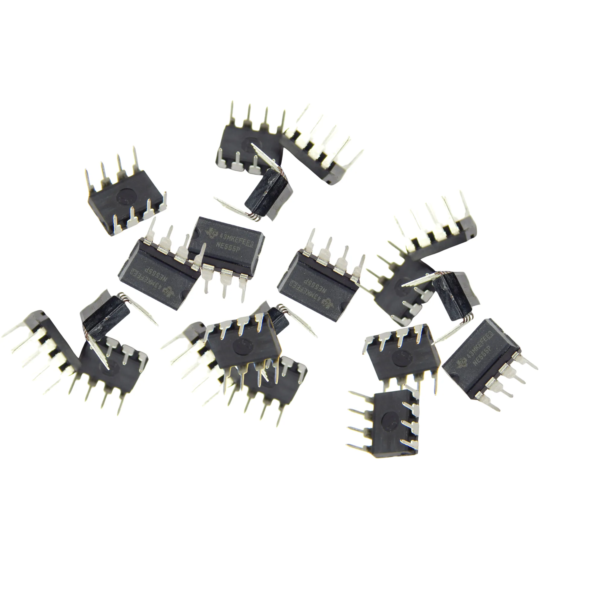 555 Timer IC - IC 555, Timer Switch, Digital Timer Switch 8 Pin Timer IC for LED Flasher, Pulse Timing and Electronic Circuits (Pack of 10) 5