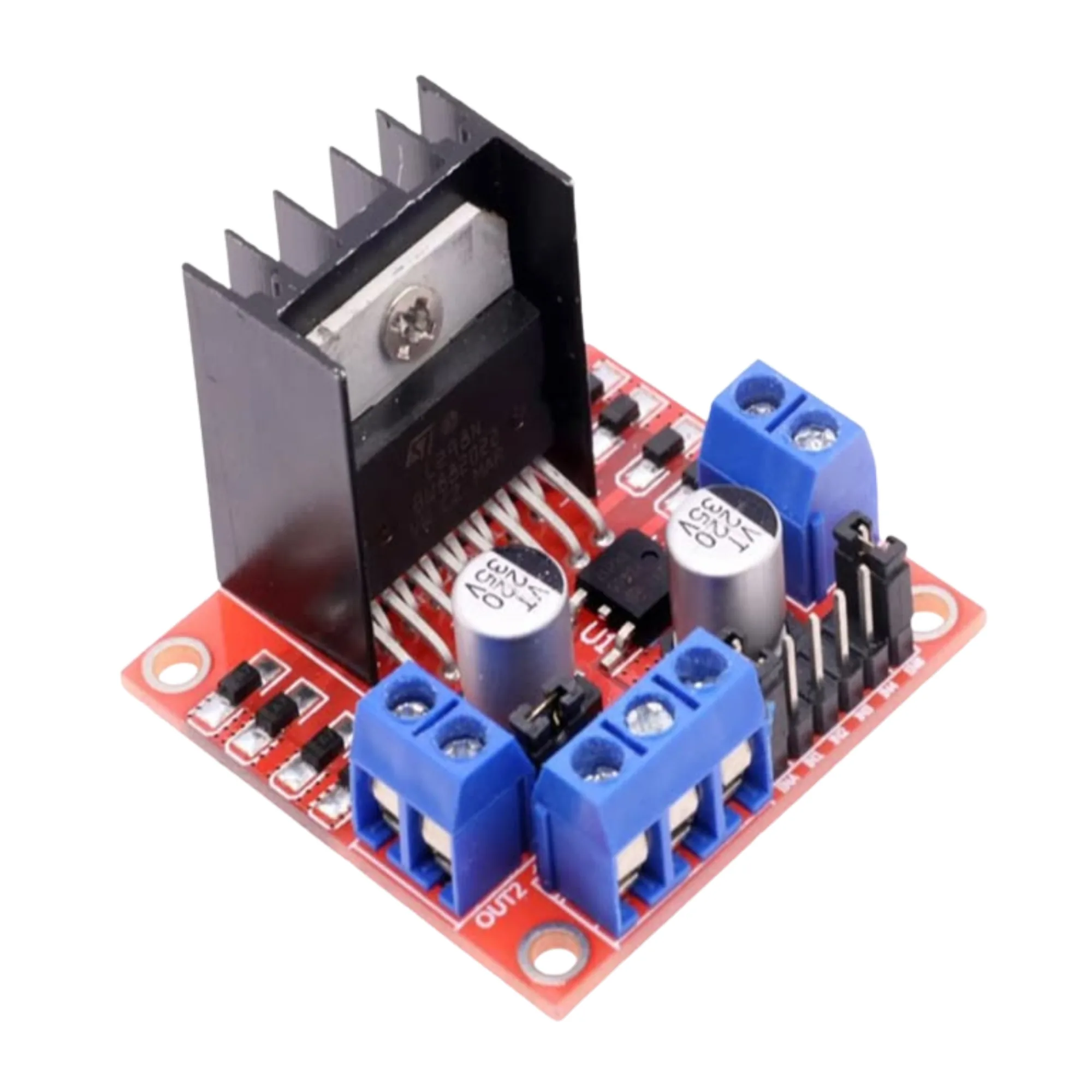 L298N 2A Based Motor Driver Module for DC Motor Control, L298N Motor Driver and Controller, Perfect for Arduino and Motor Driver Applications