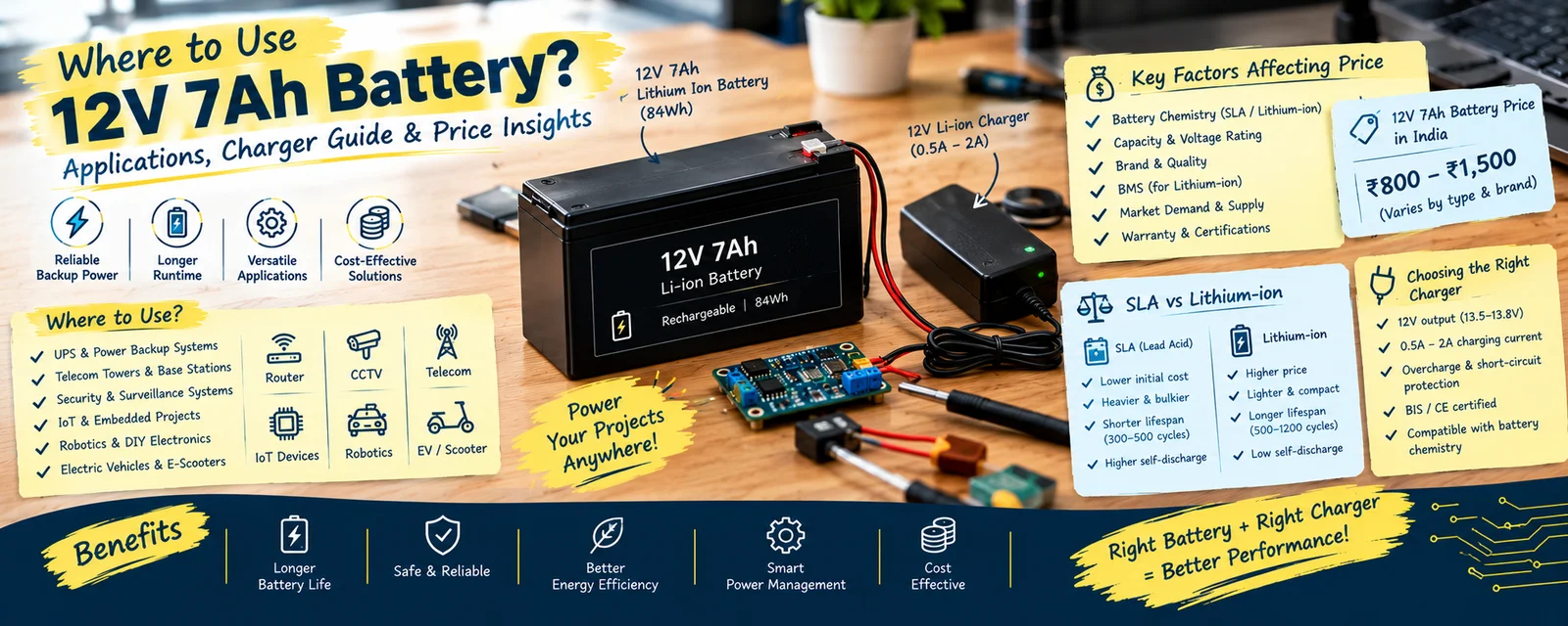 Where to Use 7Ah Battery with 12v 7ah Battery Price Insights