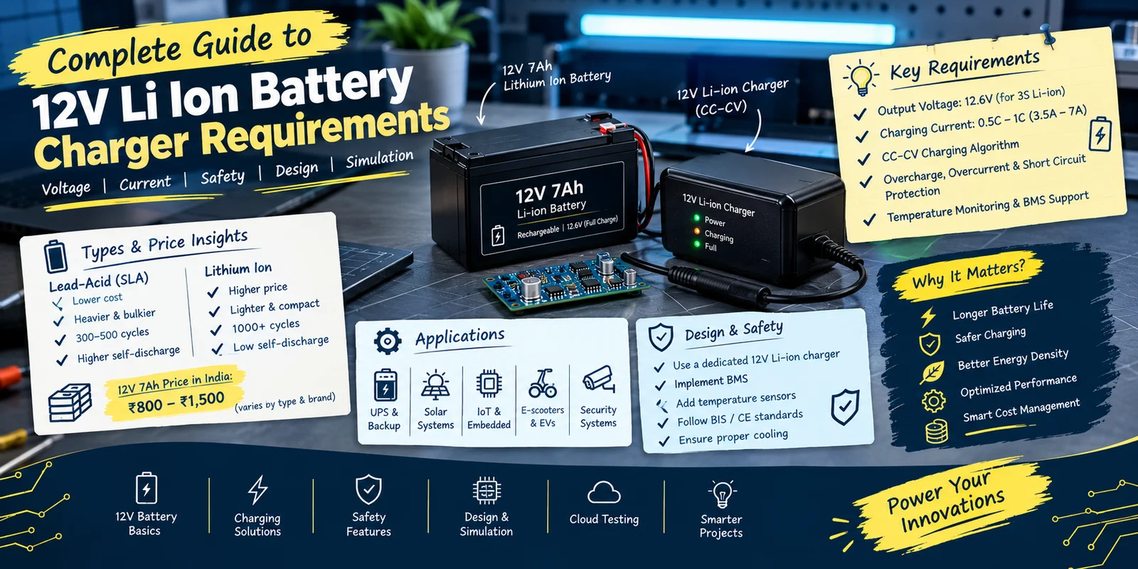 Complete Guide to 12v Li Ion Battery Charger Requirements