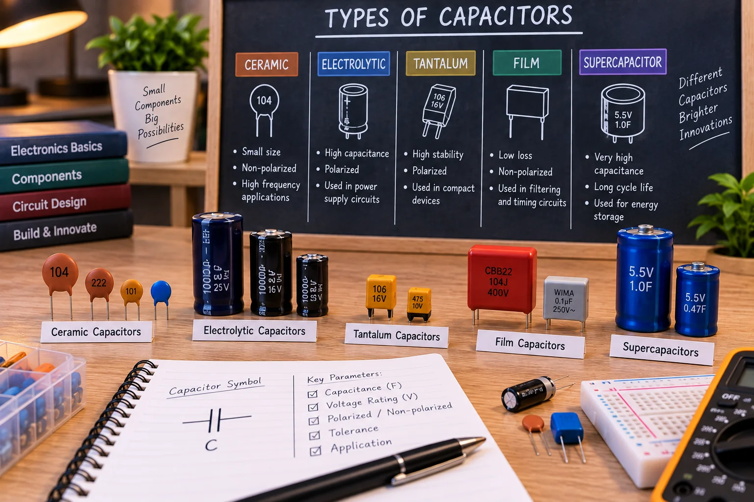 Capacitor Types Explained: From Ceramic to Electrolytic Capacitors