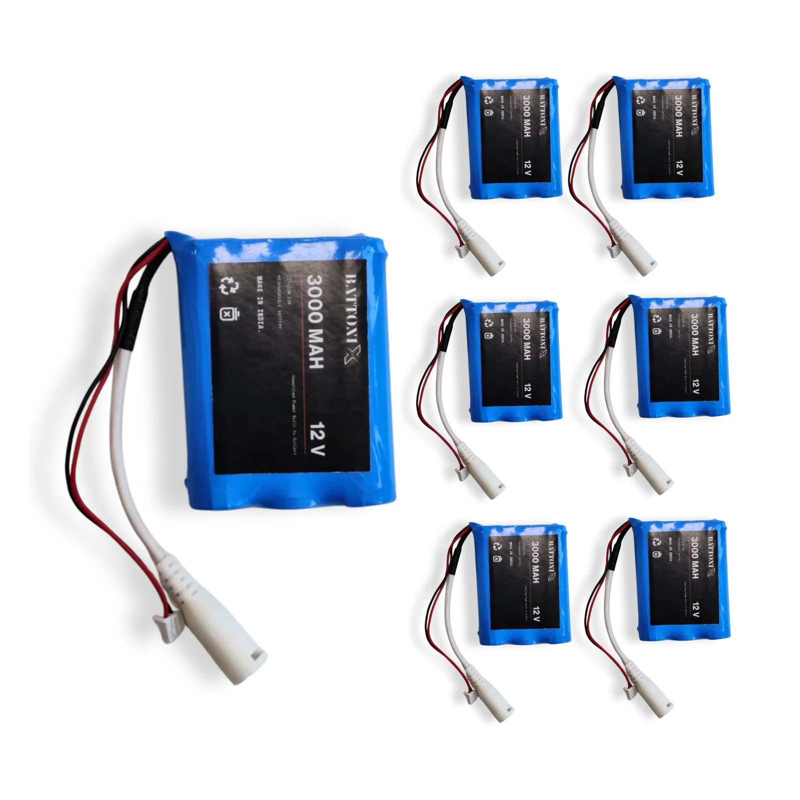 12V 3000mAh Rechargeable Lithium Battery Pack | 12 Volt Battery for Speaker, CCTV, DIY Electronics and Portable Power Products