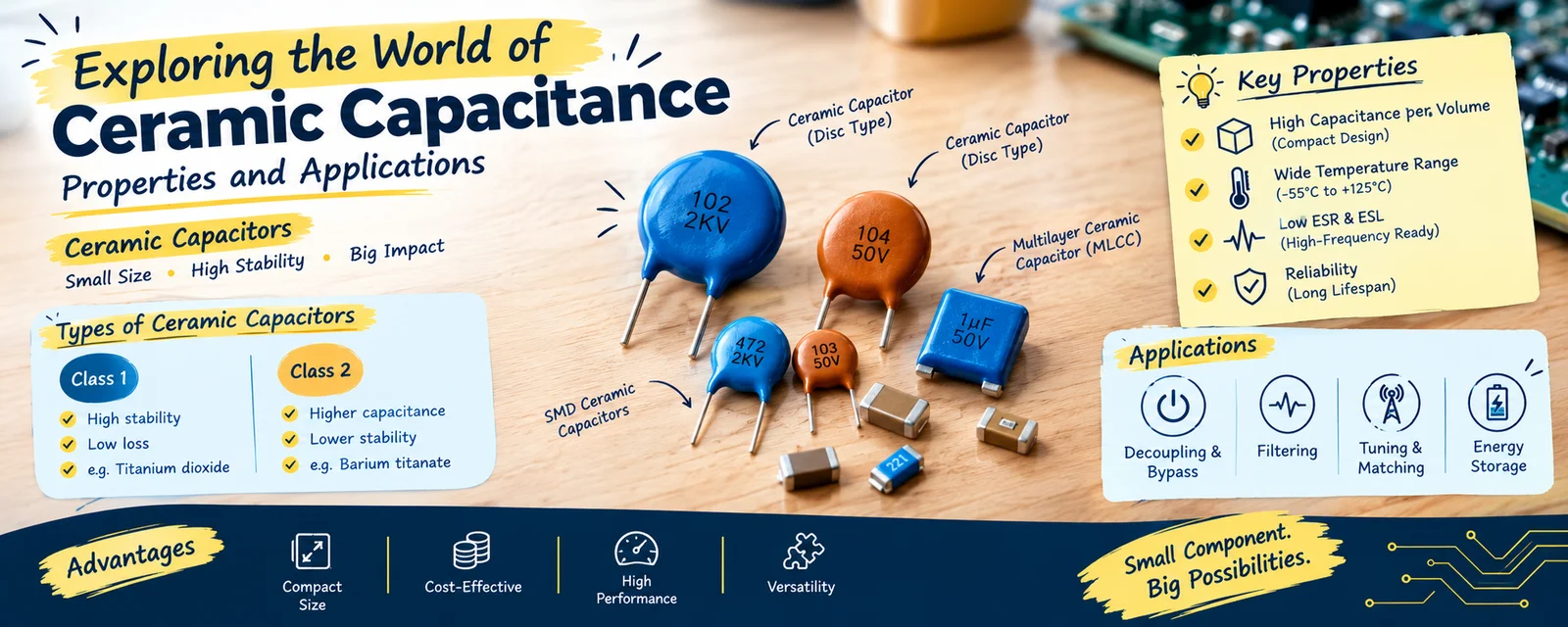Exploring the World of Ceramic Capacitance: Properties and Applications - Ceramic Capacitors