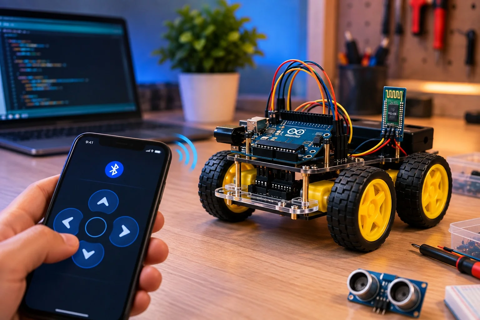 Building a Wireless Bluetooth Controlled Robot Car with Arduino: A Complete Instruction