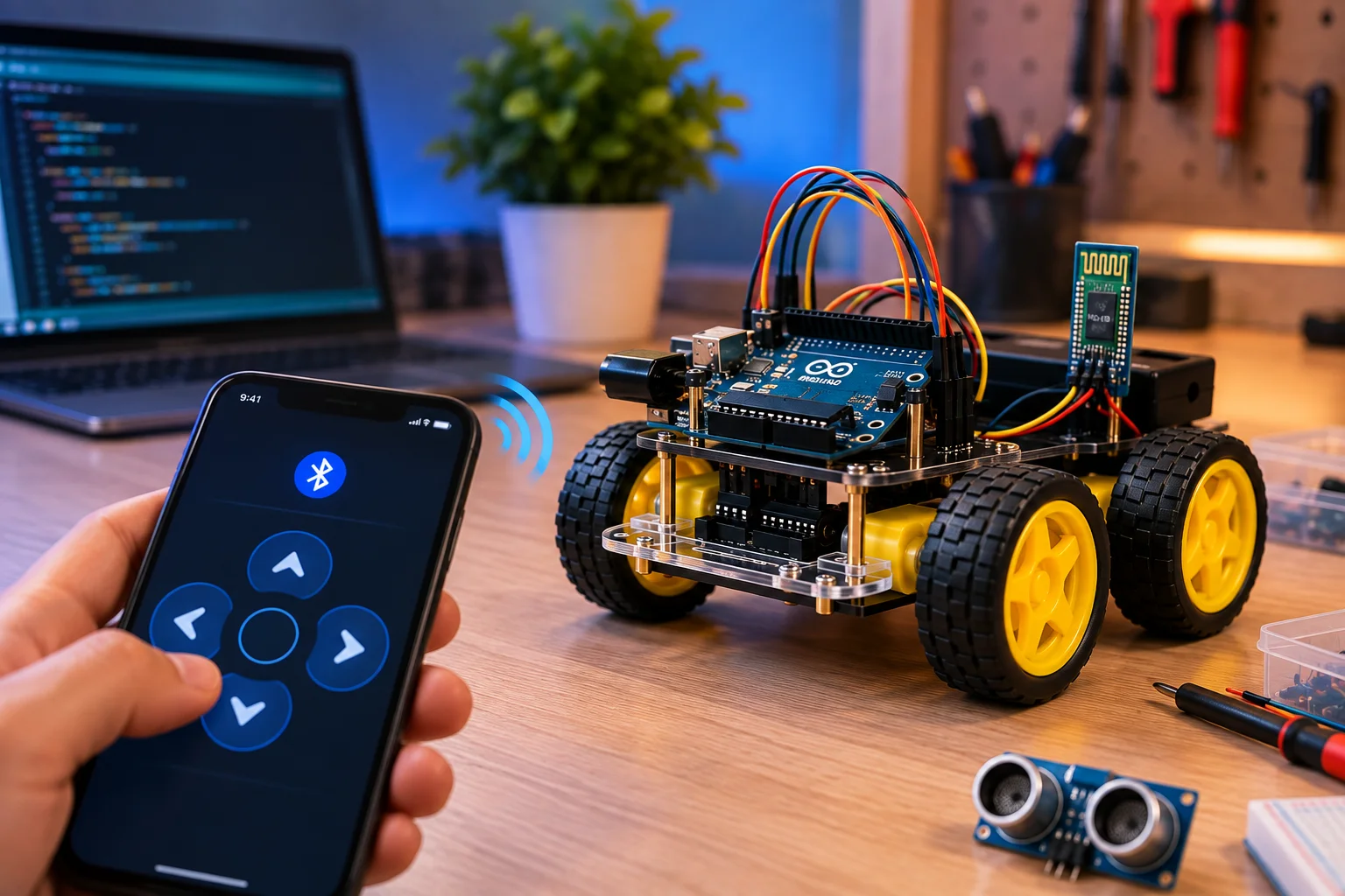 Building a Wireless Bluetooth Controlled Robot Car with Arduino: A Complete Instruction