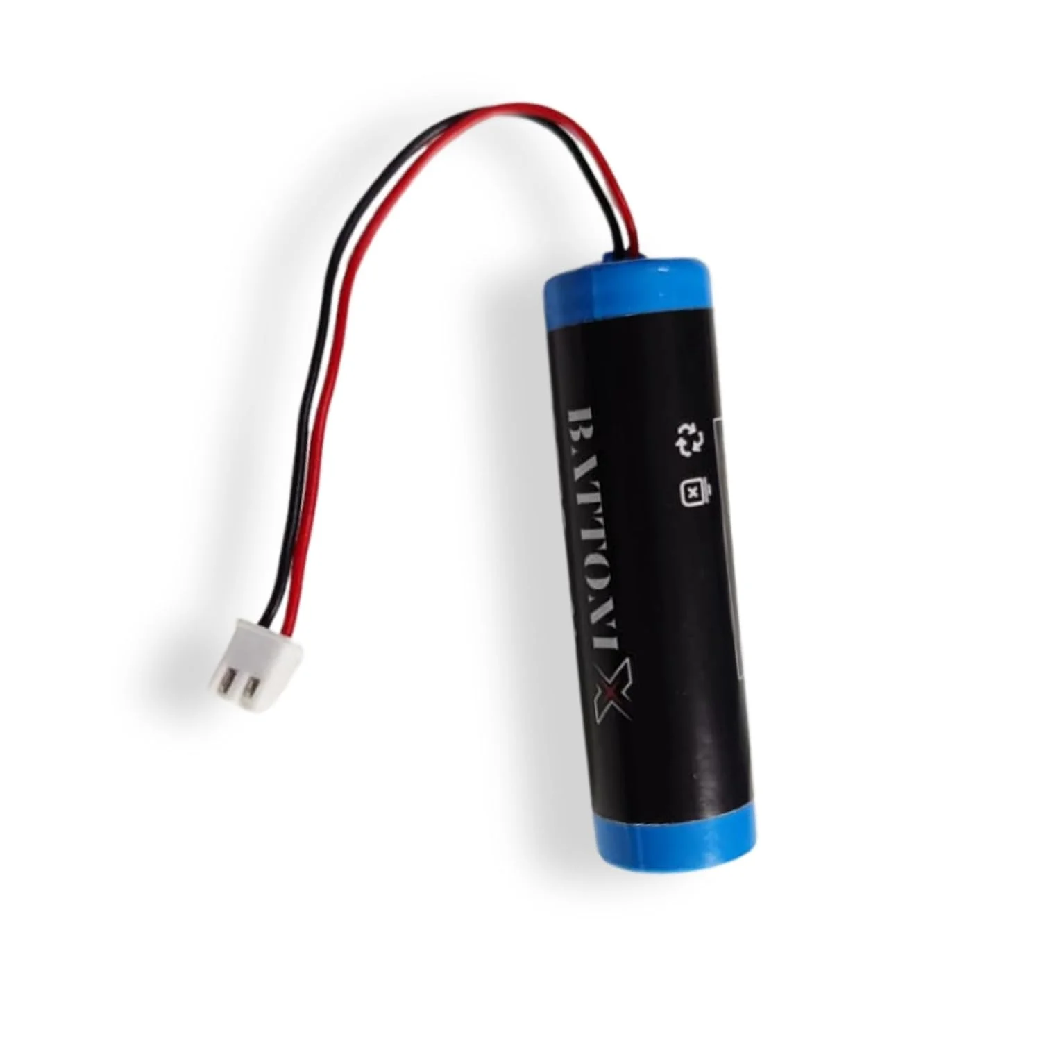 1200mAh 3.7V Rechargeable Lithium Ion Battery Pack with BMS, Single-Cell Pack with 2-Pin Female Connector,