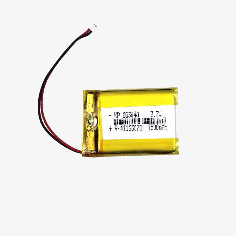 3.7 v 1500mah Li-Po Rechargeable Battery (KP 683040)