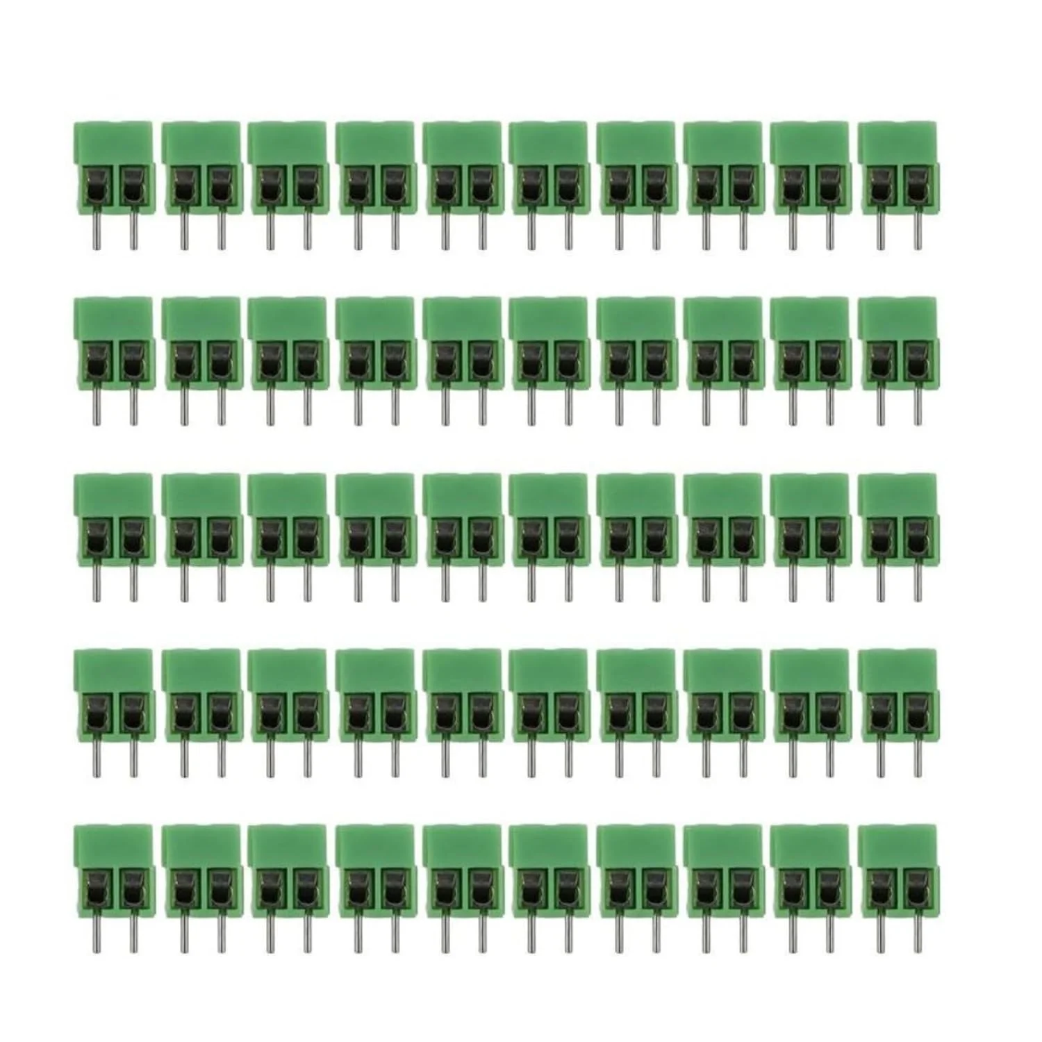 Electrogloal Screw Terminal Block PCB mount block wire connector 5mm PITCH (100) 1