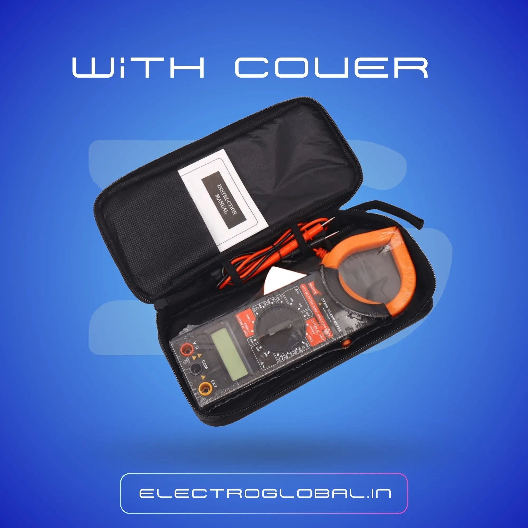 DT266 Digital Clamp Multimeter for Measuring Ac and Dc Voltage 4