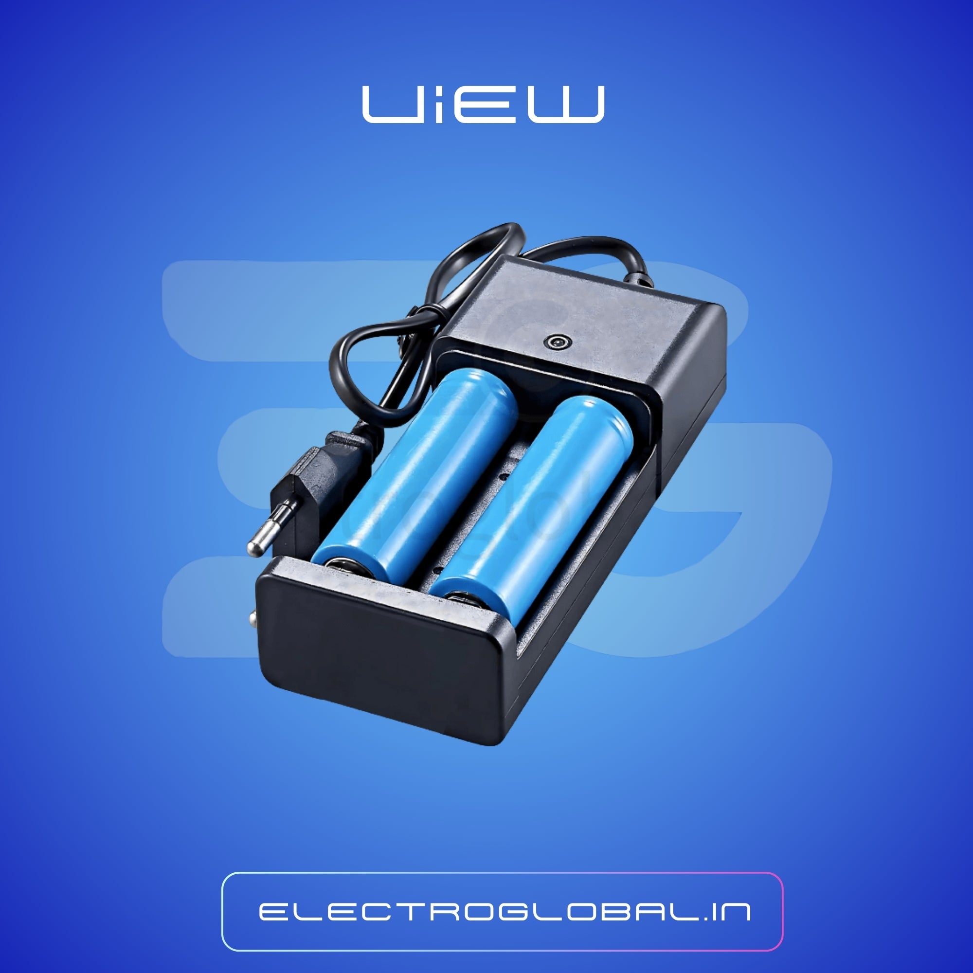 Double Cell 4.2V Fast Battery Charger â Universal Charger, Rechargeable Battery Charger, Lithium Battery Charger 4.2V/3.7V 3