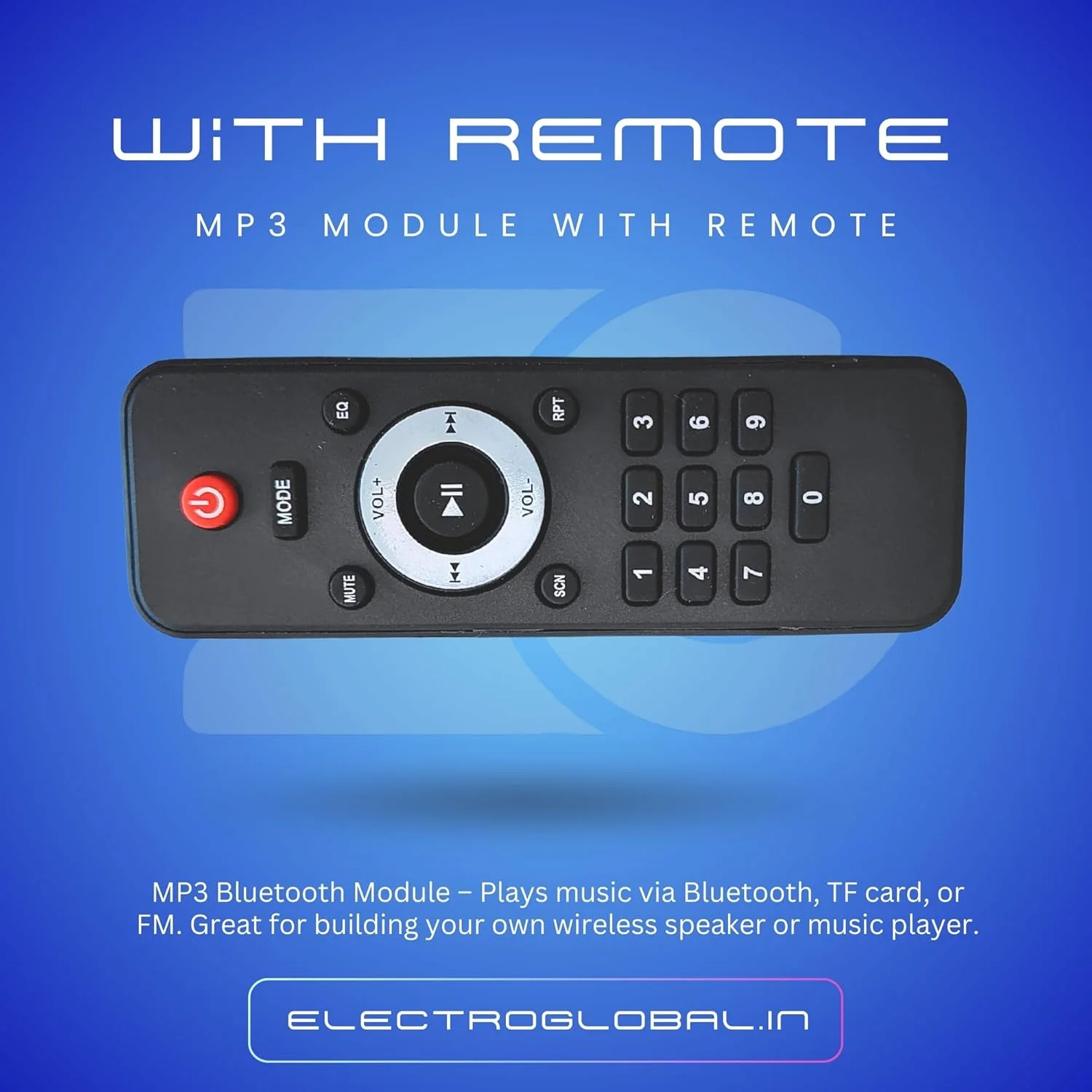 MP3/FM/USB/Bluetooth Audio Module with Remote | Multifunction Music Player Board | Electronic Components Electronic Hobby Kit | Electroglobal alternate