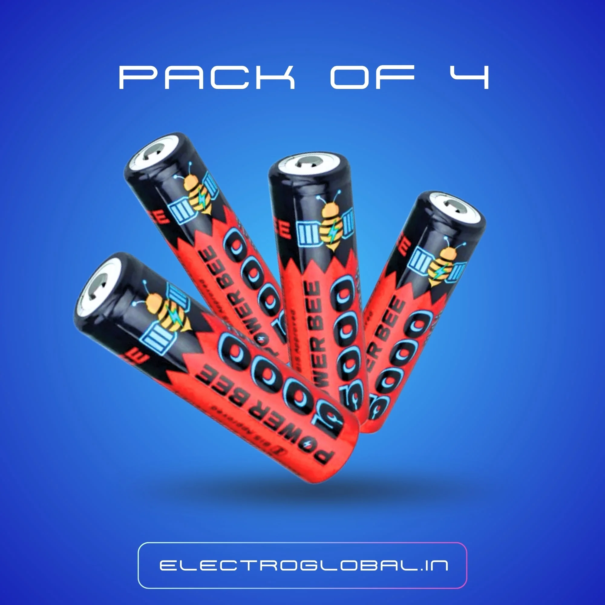 Powerbee Hobby Grade Lithium Ion 18650 Battery with 5000mAh - Li Ion 18650 Battery - rechargeable 5