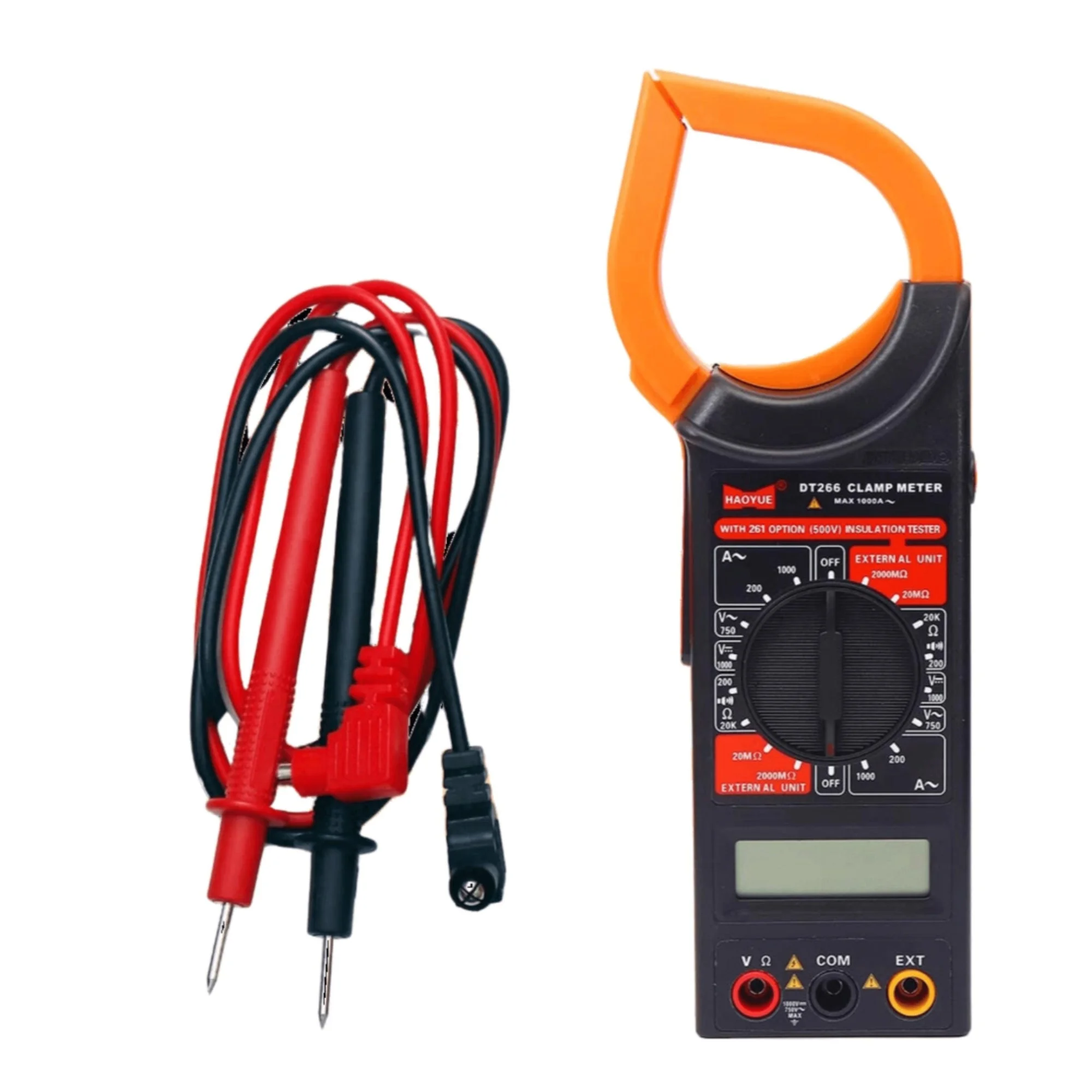 DT266 Digital Clamp Multimeter for Measuring Ac and Dc Voltage