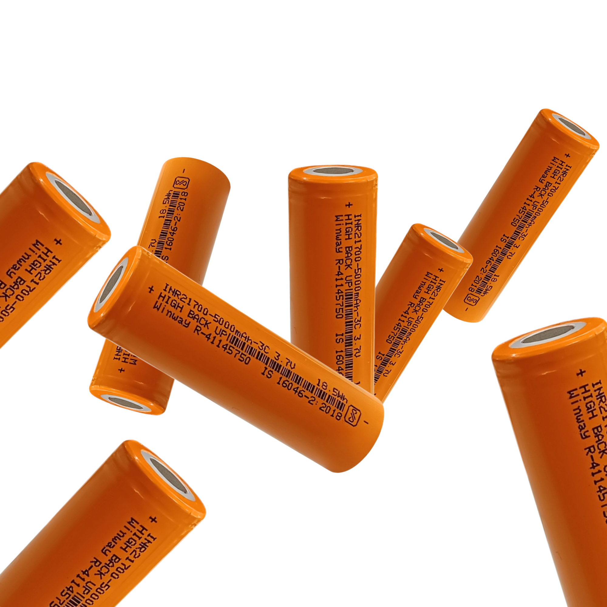 21700 - 5000mAh 3.7V Rechargeable Lithium Batteries | High-Capacity Power for Flashlights & Devices